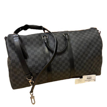 Load image into Gallery viewer, Louis Vuitton Keepall 55 Bandouliere Damier Graphite Cobalt