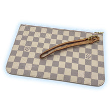 Load image into Gallery viewer, Louis Vuitton Neverfull Clutch Pochette Damier Azur