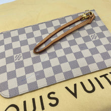 Load image into Gallery viewer, Louis Vuitton Neverfull Clutch Pochette Damier Azur