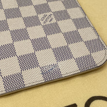 Load image into Gallery viewer, Louis Vuitton Neverfull Clutch Pochette Damier Azur