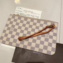 Load image into Gallery viewer, Louis Vuitton Neverfull MM Clutch Damier Azur