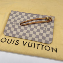 Load image into Gallery viewer, Louis Vuitton Neverfull Clutch Pochette Damier Azur