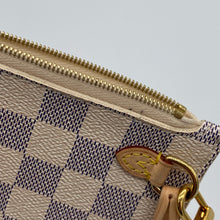 Load image into Gallery viewer, Louis Vuitton Neverfull MM Clutch Pochette Damier Azur