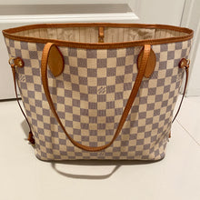 Load image into Gallery viewer, Louis Vuitton Neverfull MM Damier Azur