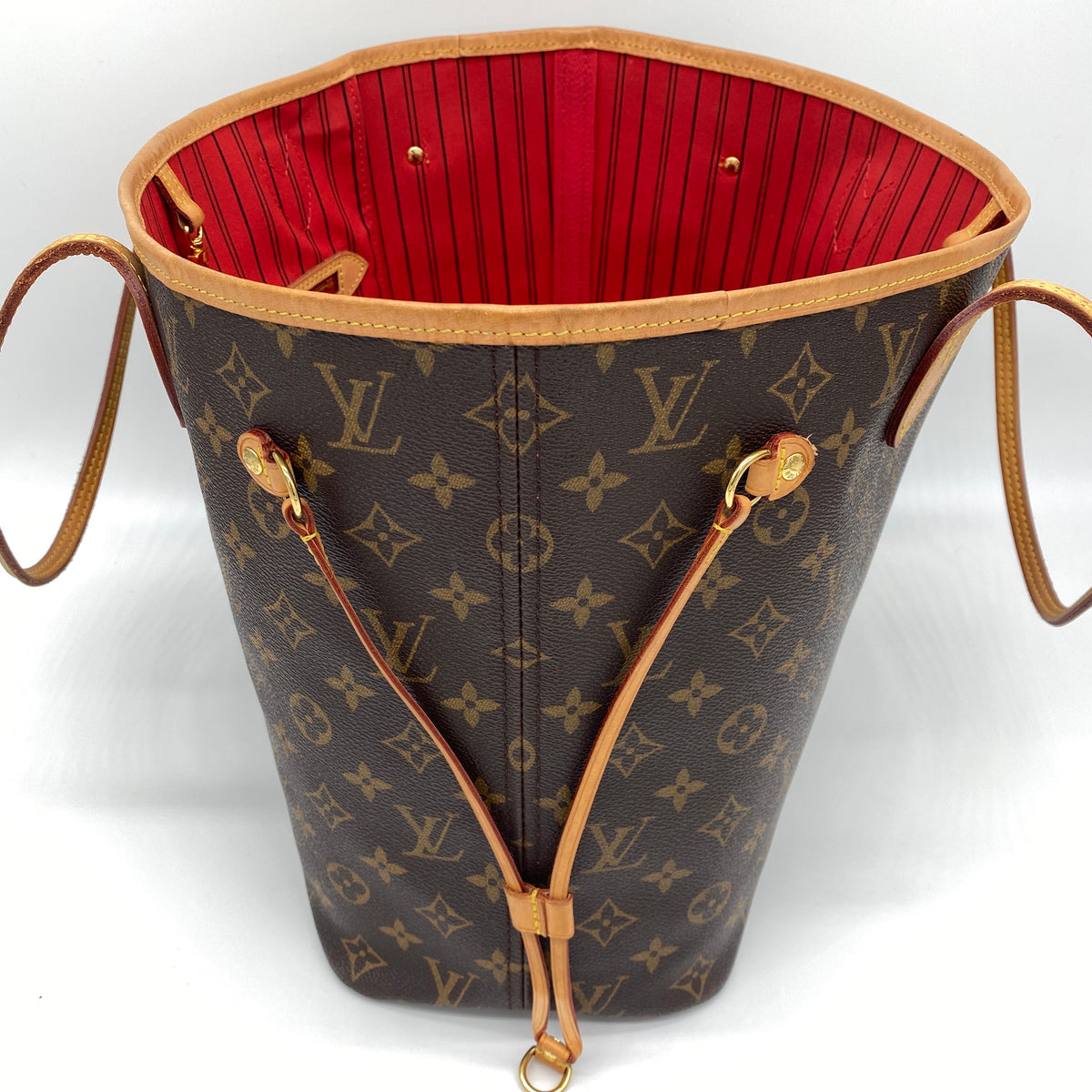 Louis Vuitton Monogram Canvas Neverfull MM Cherry Red - A World Of Goods  For You, LLC