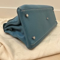 Load image into Gallery viewer, HERMES Togo JPG Kelly 42 Blue Jean Birkin