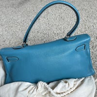 Load image into Gallery viewer, HERMES Togo JPG Kelly 42 Blue Jean Birkin