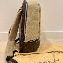 Load image into Gallery viewer, Louis Vuitton Backpack Shearling Marc Newson Fleece Beige