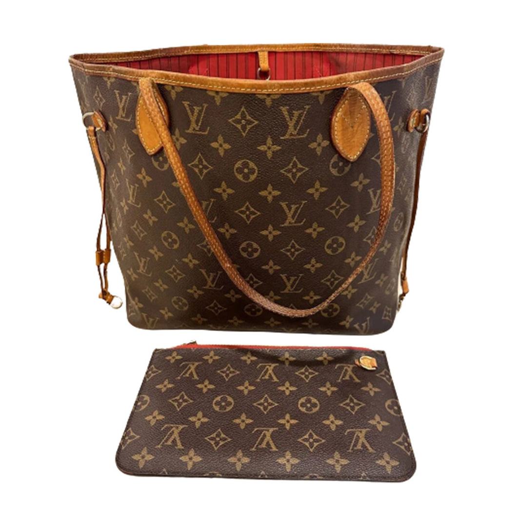 Louis Vuitton Neverfull MM and Clutch