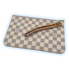 Load image into Gallery viewer, Louis Vuitton Neverfull Clutch Pochette Damier Azur
