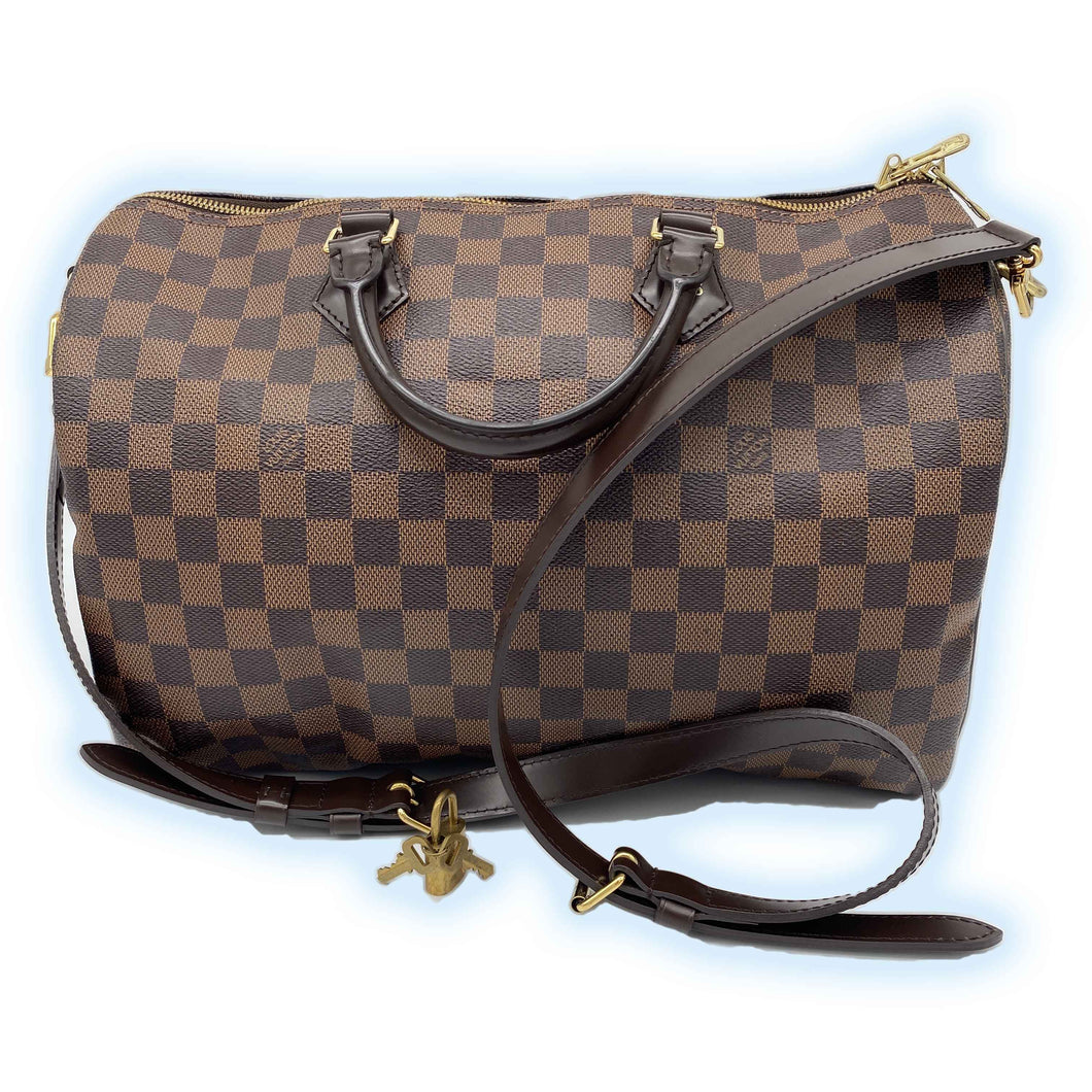 Louis Vuitton Speedy 35 Bandouliere Damier Ebene