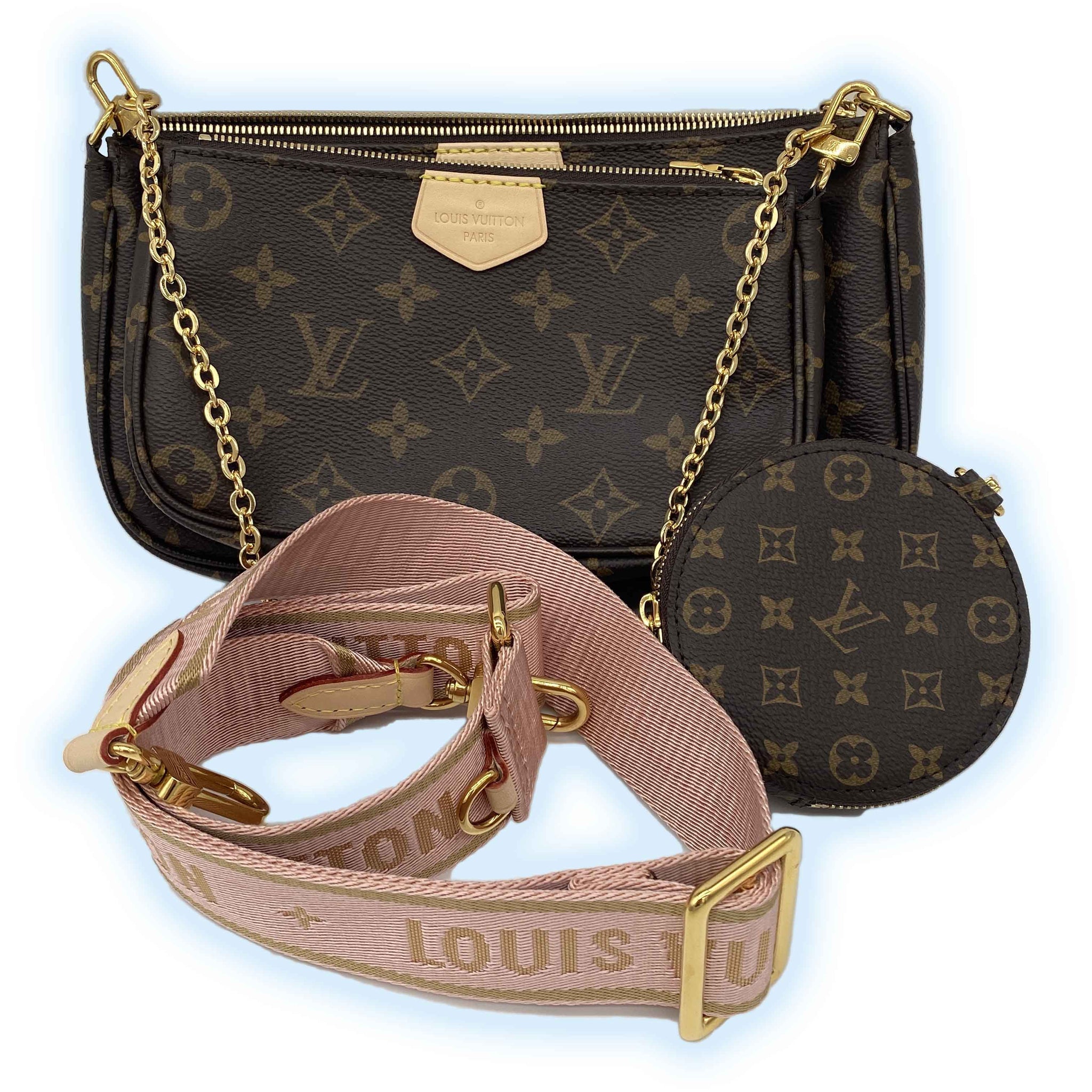 Louis Vuitton Multi Pochette Accessoires Rose  Louis vuitton multi pochette,  Lv multi pochette, Louis vuitton