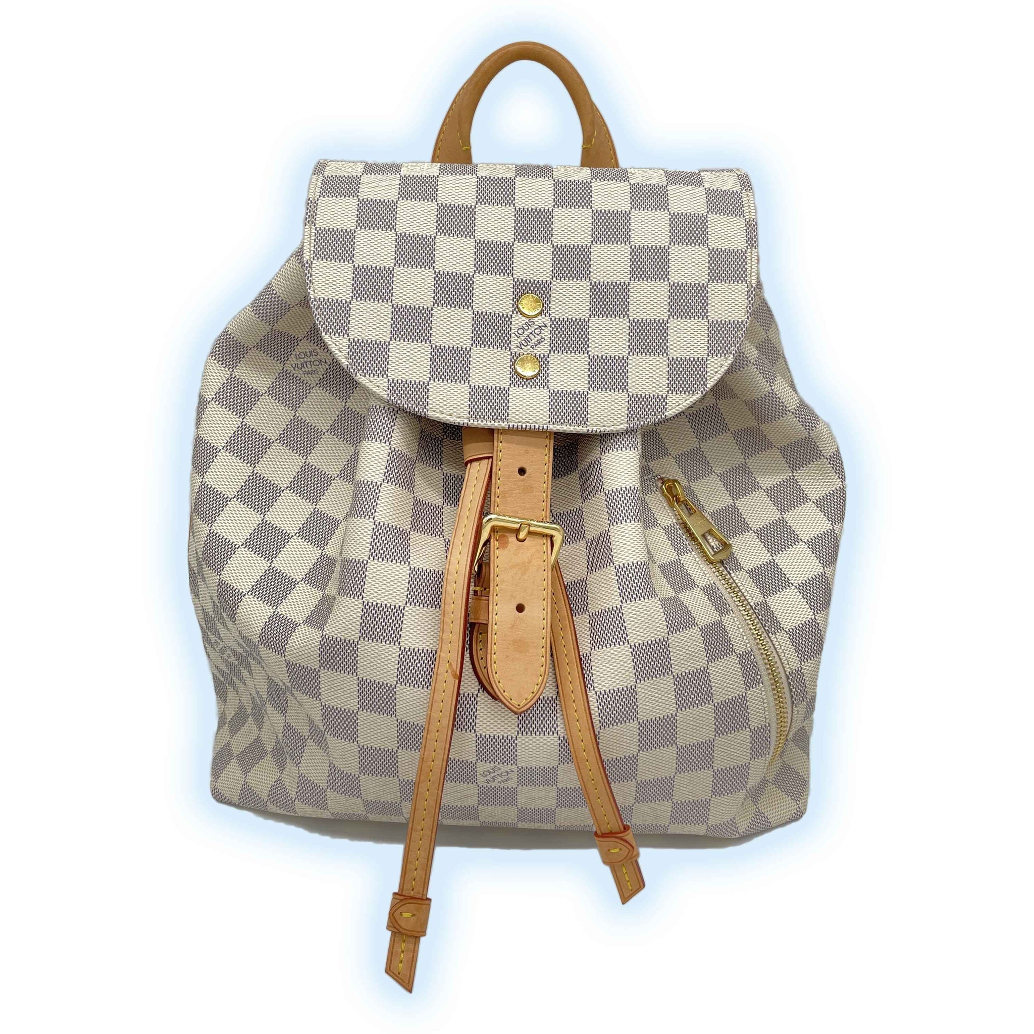 Louis Vuitton, Bags, Louis Vuitton Damier Azur Sperone Mm Backpack