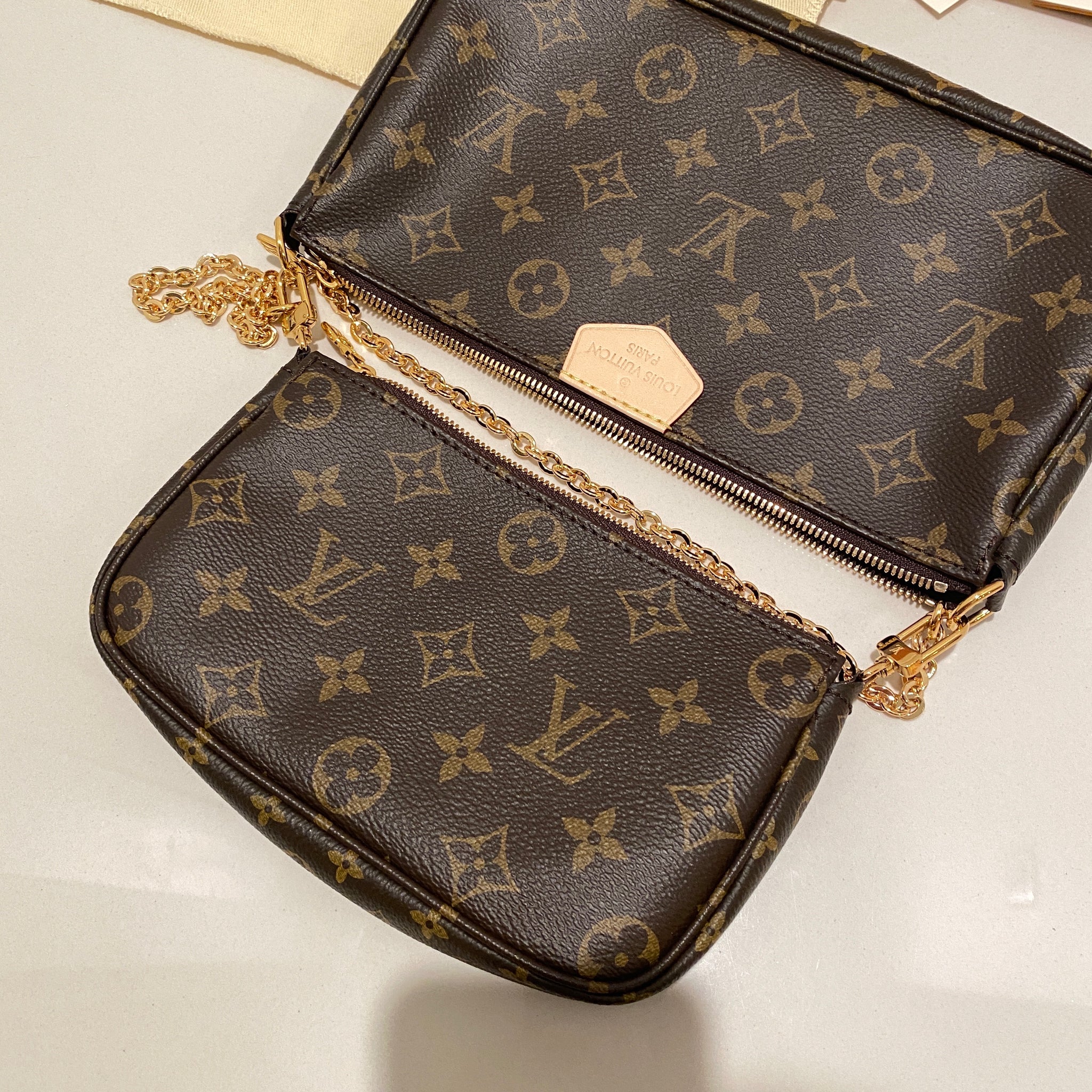 Louis Vuitton Multi Pochette Accessoires Rose – Luxi Bags