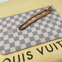 Load image into Gallery viewer, Louis Vuitton Neverfull Clutch Pochette Damier Azur
