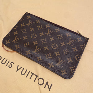 Louis Vuitton Neverfull Clutch Pochette Monogram