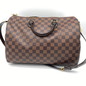 Louis Vuitton Speedy 35 Bandouliere Damier Ebene