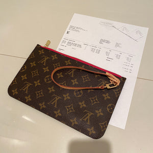 Louis Vuitton Neverfull MM Clutch Monogram