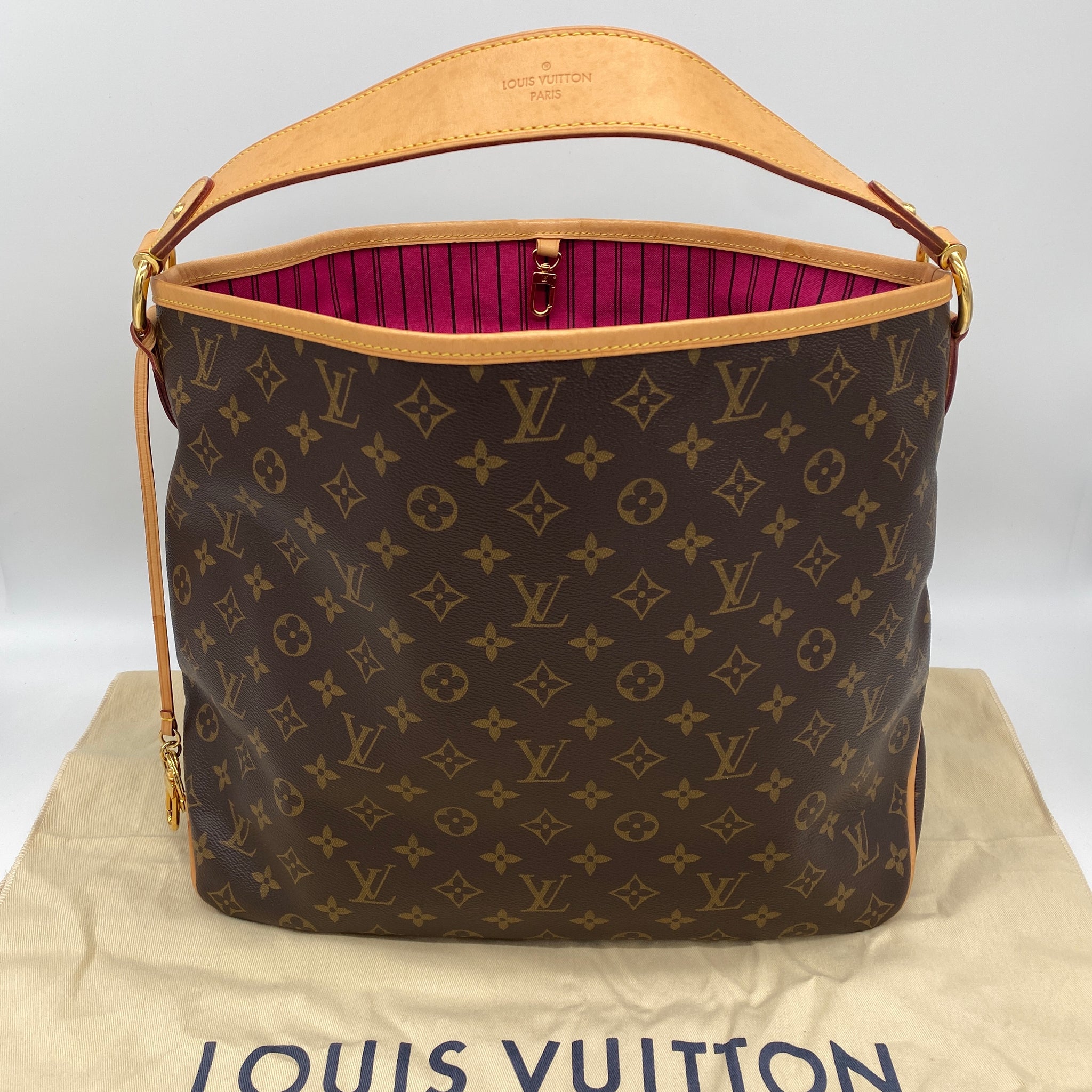 Louis Vuitton Delightful MM Monogram Pivoine – Luxi Bags