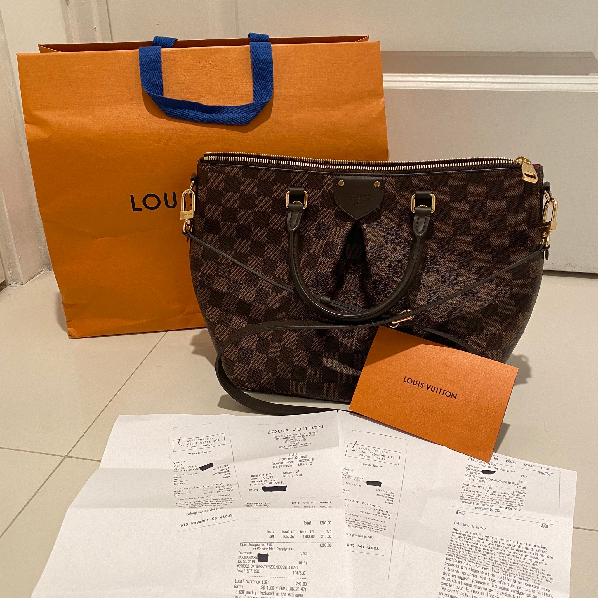 Louis Vuitton LV Siena MM Damier