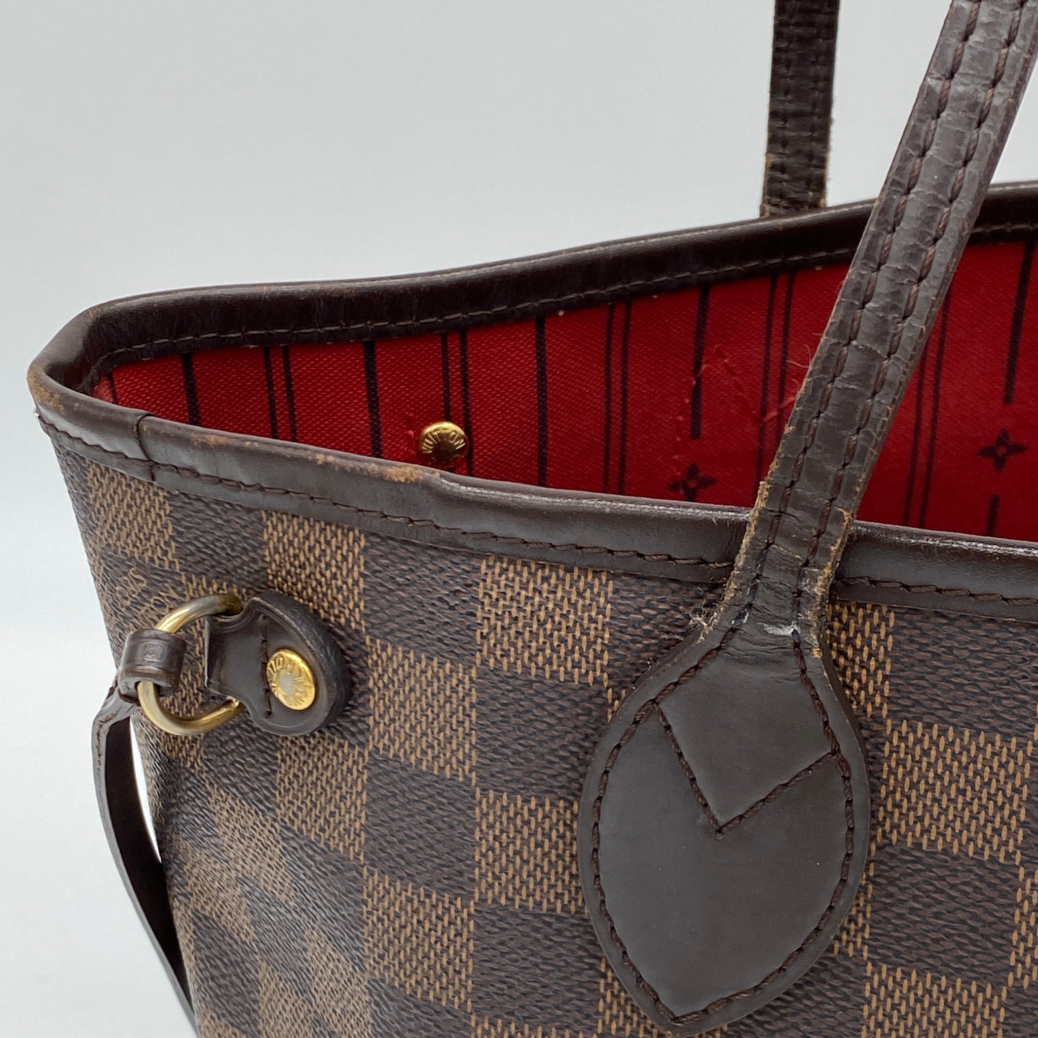 Louis Vuitton Neverfull PM Damier Ebene – Luxi Bags