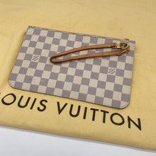 Load image into Gallery viewer, Louis Vuitton Neverfull Clutch Pochette Damier Azur
