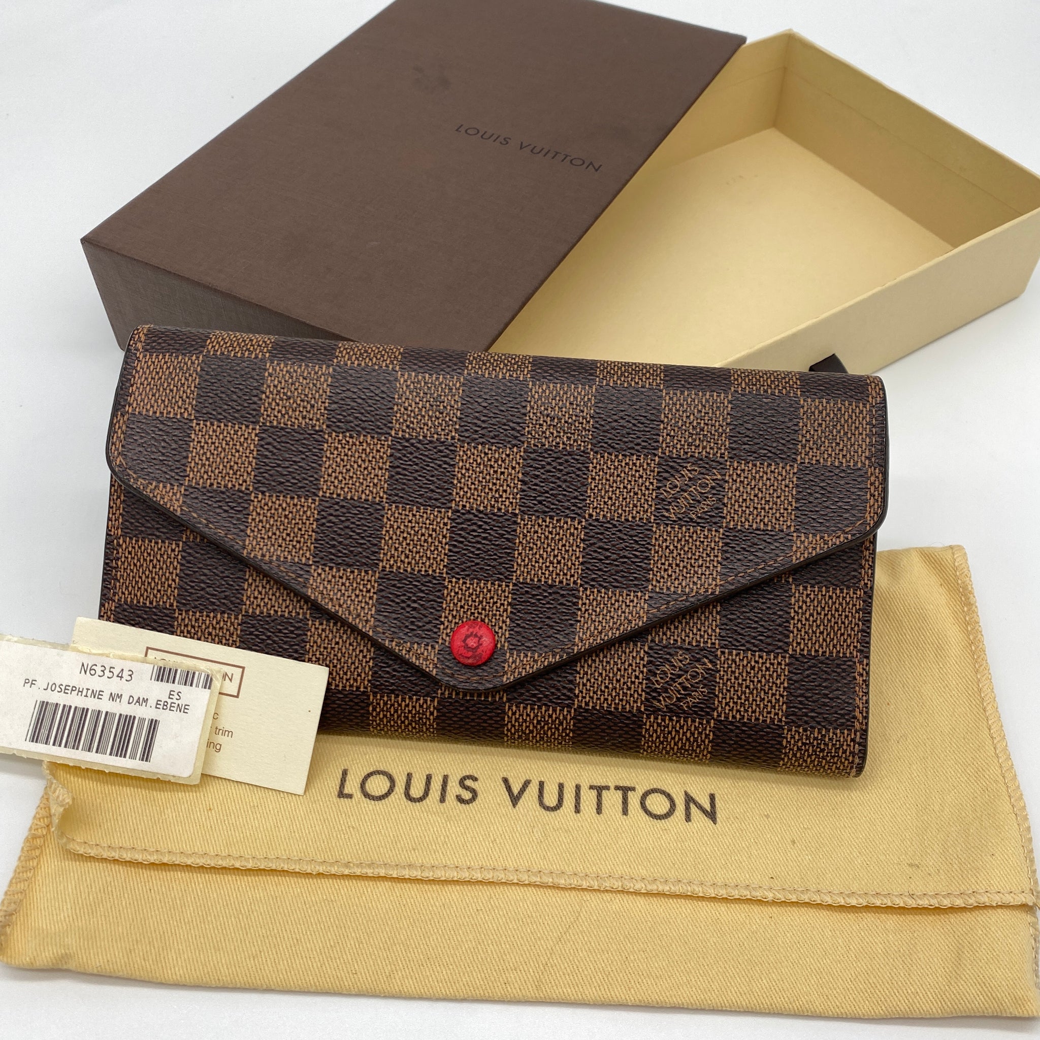 Louis Vuitton Josephine Wallet Damier Ebene – Luxi Bags