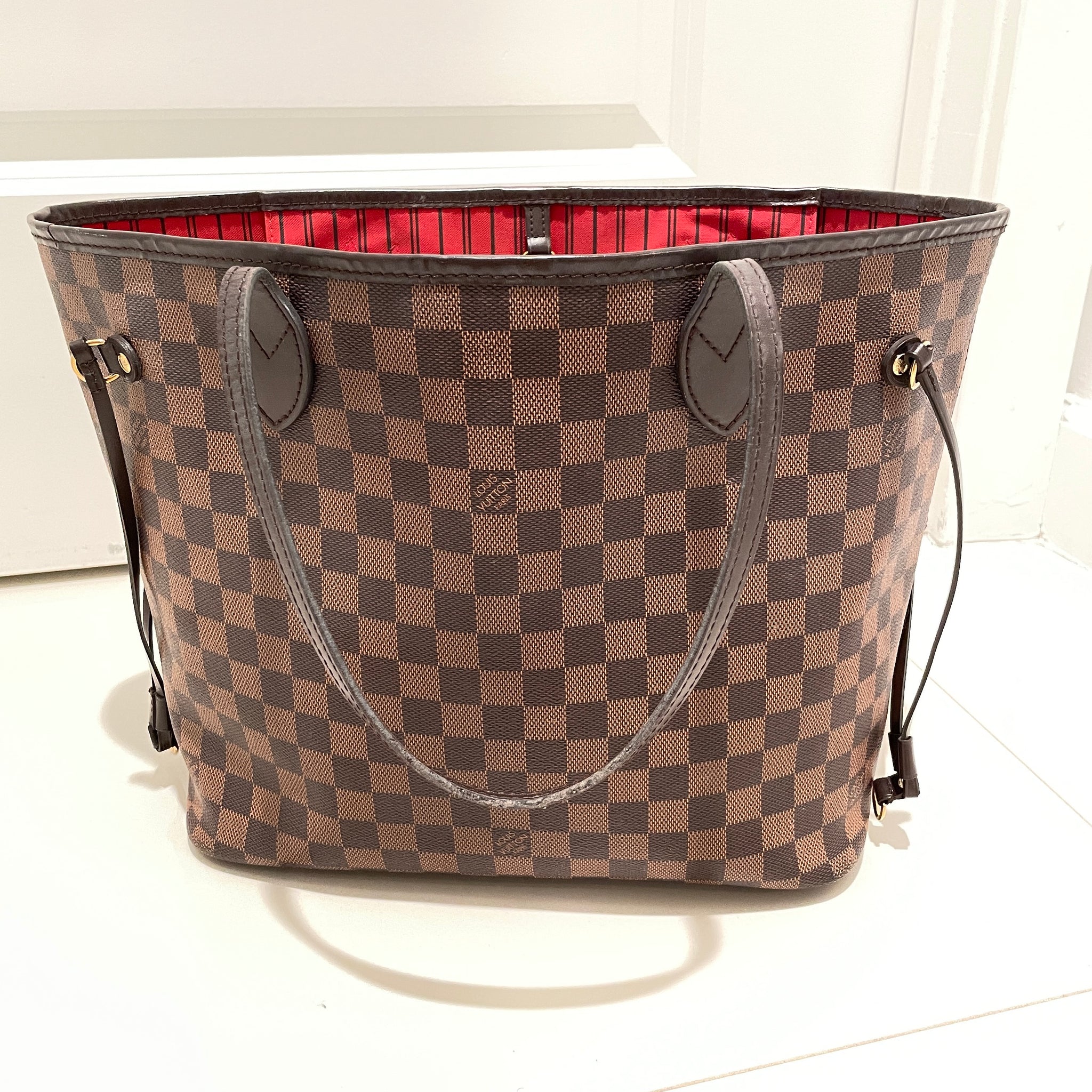 Louis Vuitton Neverfull PM Damier Ebene – Luxi Bags