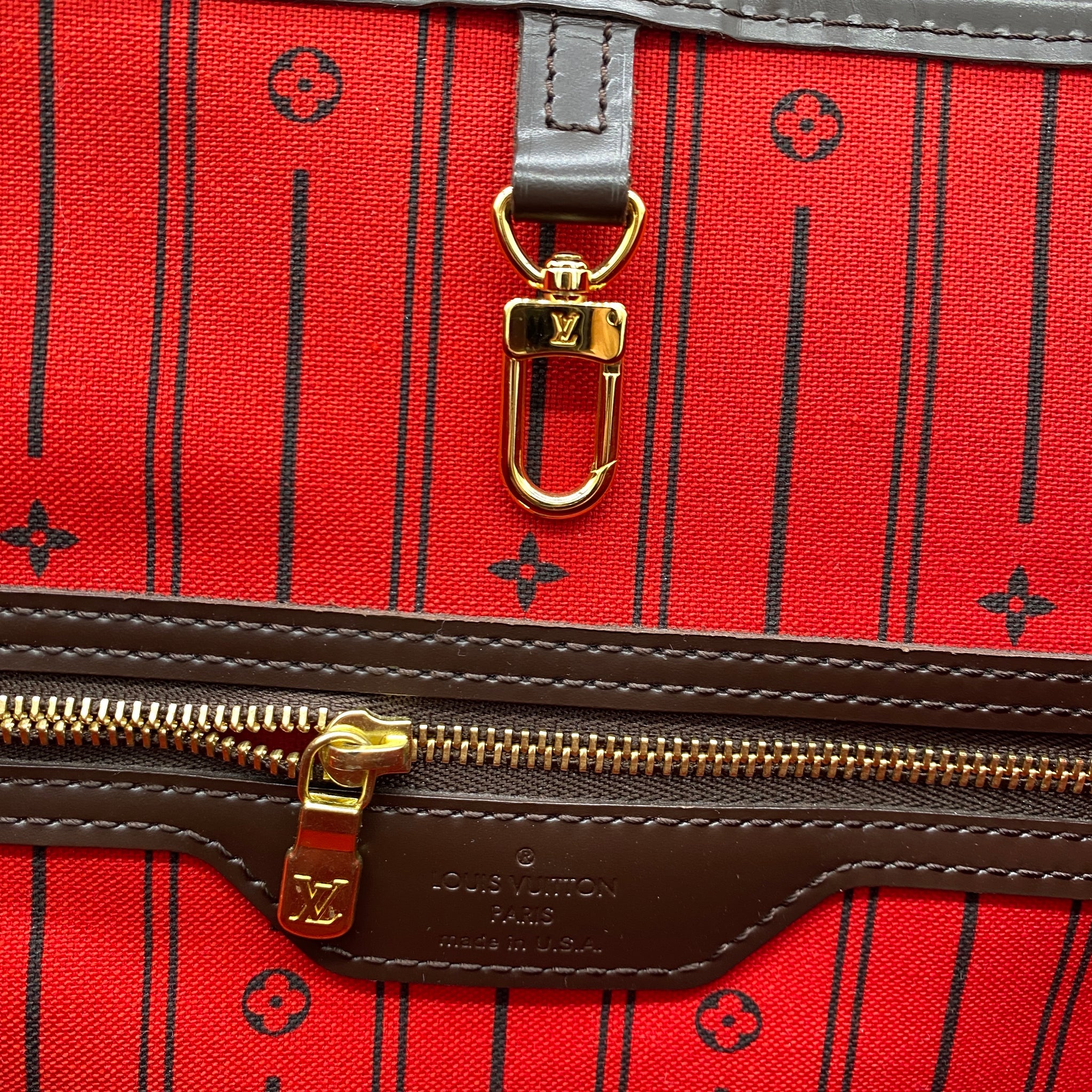 Louis Vuitton Large Damier Ebene Neverfull GM Tote bag Leather ref.564443 -  Joli Closet