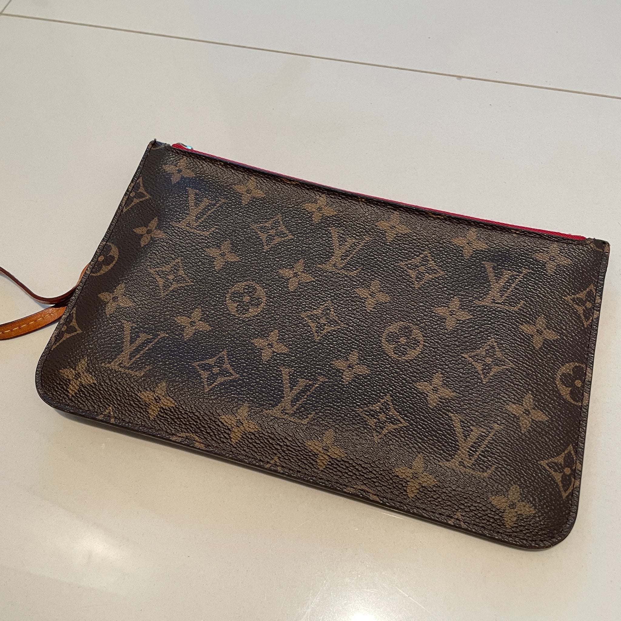 Louis Vuitton Monogram Cherry Neverfull Pochette Clutch - A World Of Goods  For You, LLC