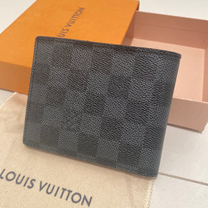 Louis Vuitton Damier Graphite Multiple Florin Slender Men's Bifold Wallet  121lvs429