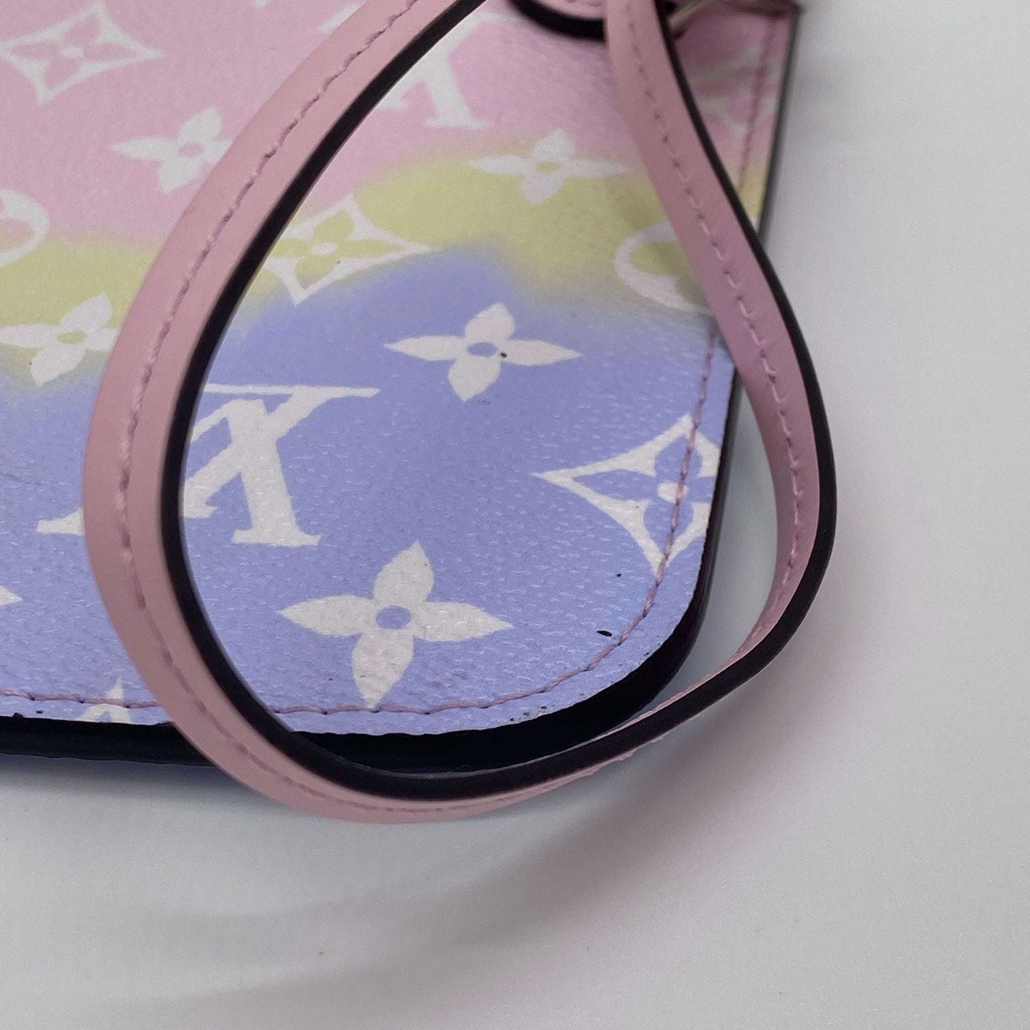 Louis Vuitton Neverfull Clutch Escale Collection in Pastel – Luxi Bags