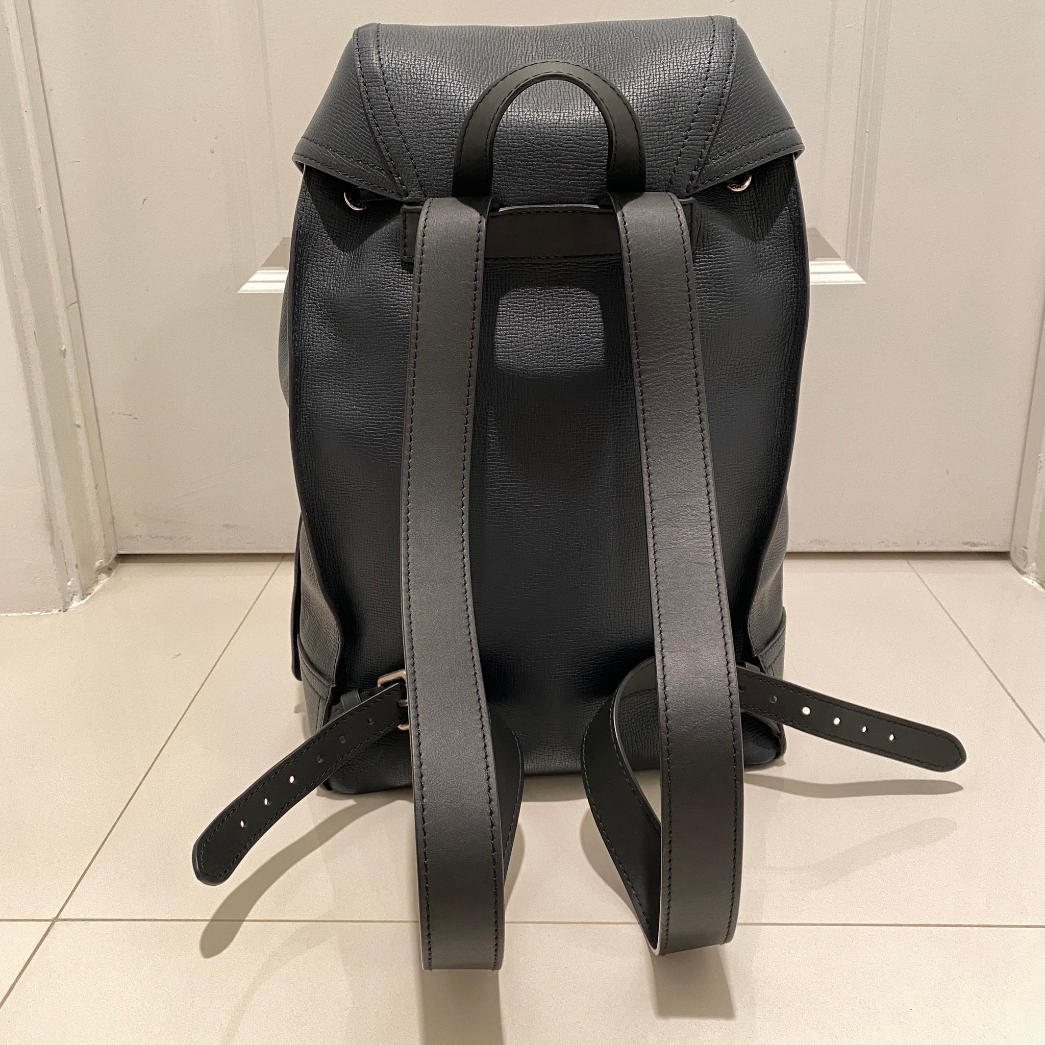 louis vuitton canyon backpack Louis Vuitton Utah Calfskin Canyon Backpack Blue Marine – Luxi Bags