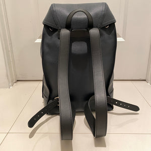 Louis Vuitton Utah Calfskin Canyon Backpack Blue Marine