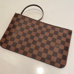 Louis Vuitton Neverfull Clutch Pochette Damier Ebebe